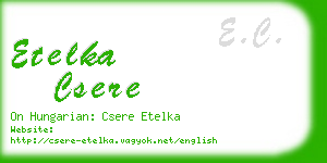 etelka csere business card